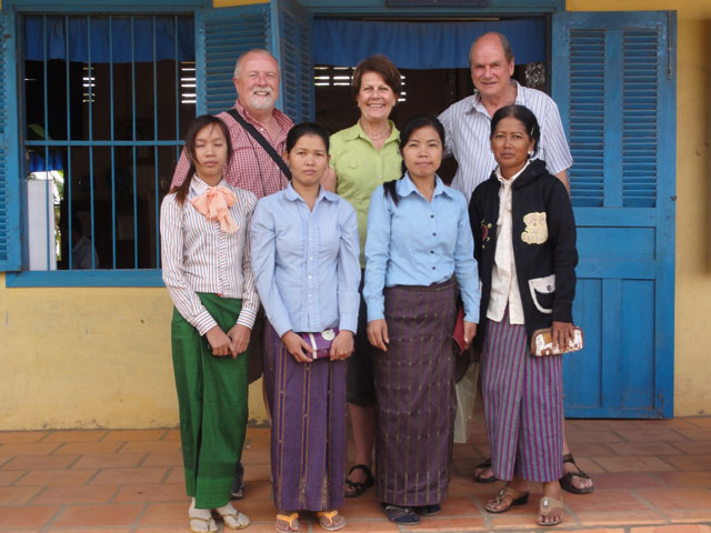 1 With Denzil And A Few Teachers Cambodia